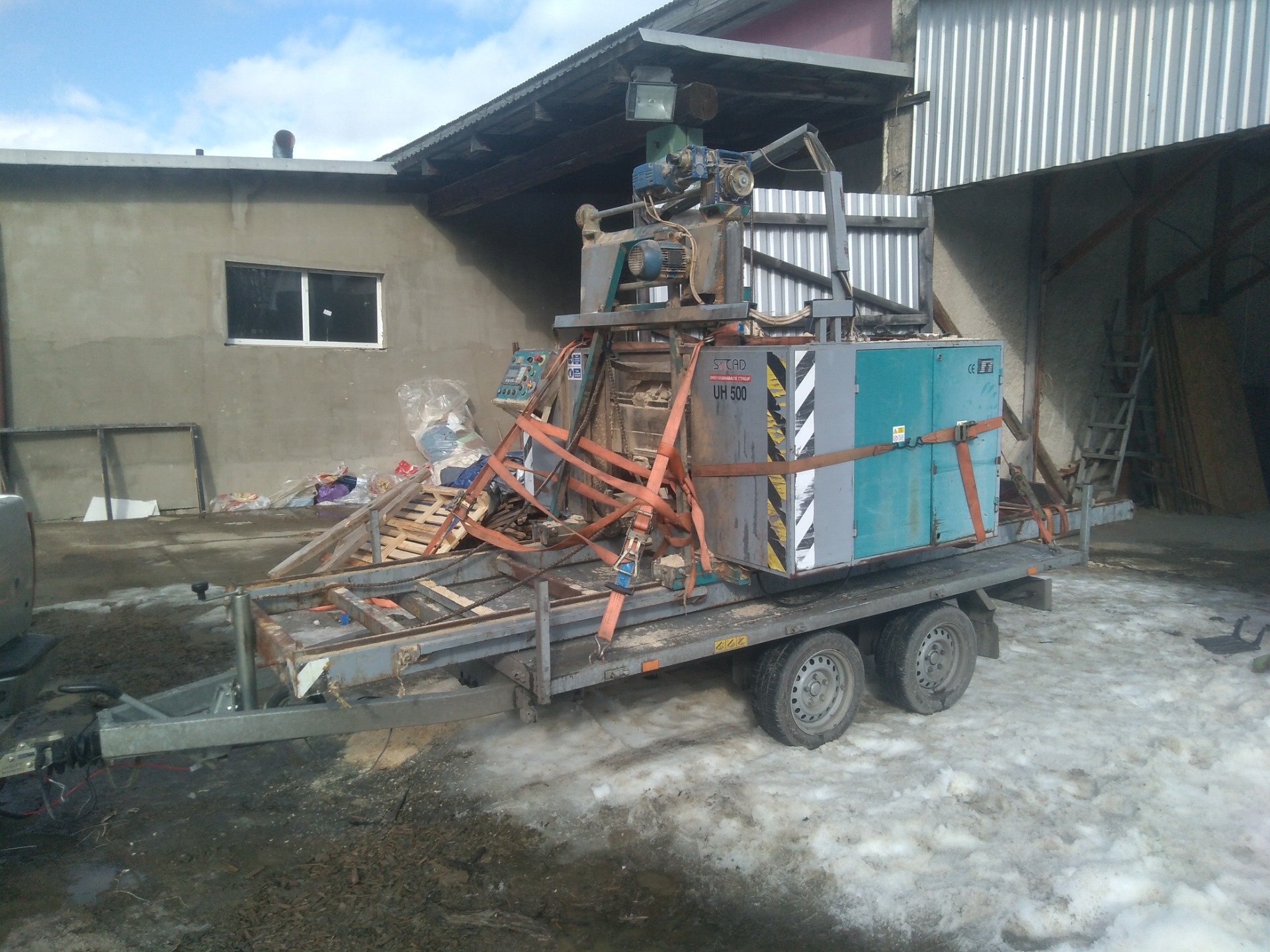 Přeprava úhlové pily z Oravská polhora na Morávku